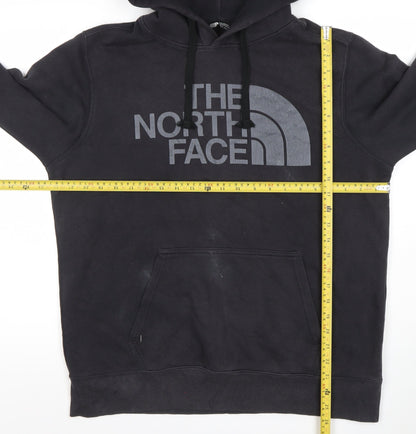 The North Face Men's Black Pullover Hoodie Size M Logo Outdoor Sweatshirt