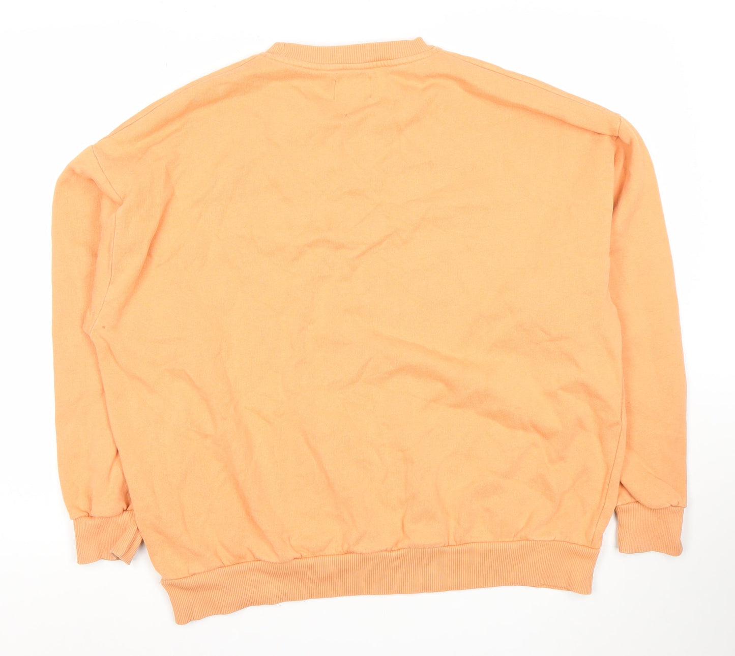 Pull & Bear Women’s Orange California Sweatshirt M Relaxed Fit