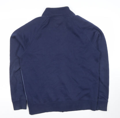 Mens UK Size M Nike Blue Full Zip Sweatshirt