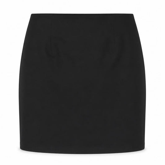 Vero Moda Womens Black Pencil Skirt Size M Zip Front Stretch Workwear