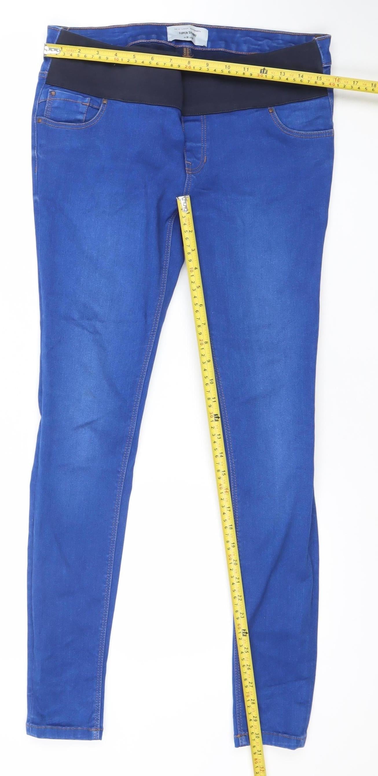 Marks and Spencer Maternity Blue Super Skinny Jeans UK 10