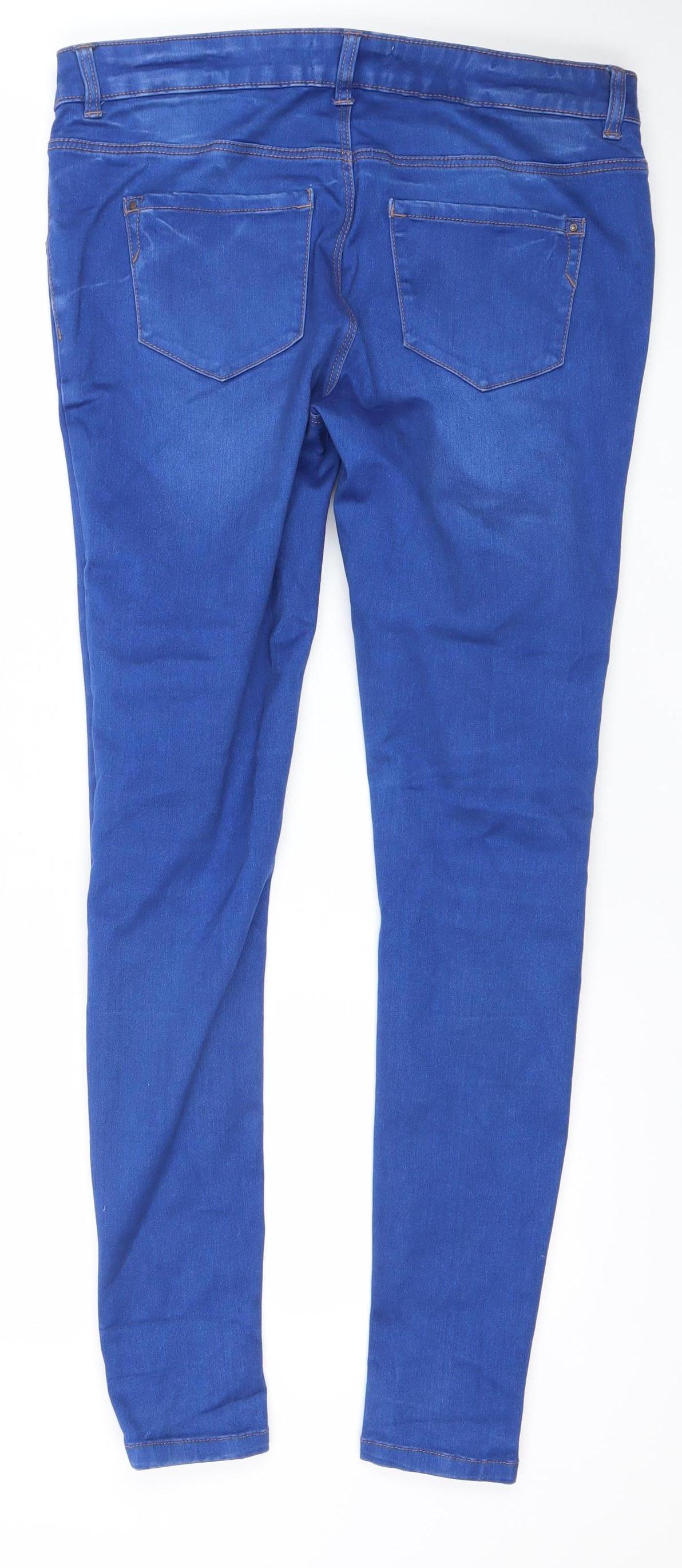 Marks and Spencer Maternity Blue Super Skinny Jeans UK 10