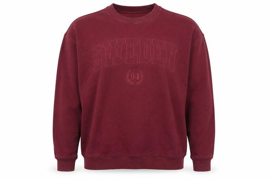 Primark Womens Burgundy 'Sweden 94' Pullover Sweatshirt M