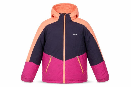 Wedze Girls Multicoloured Hooded Ski Jacket 14 Years Winter Activewear
