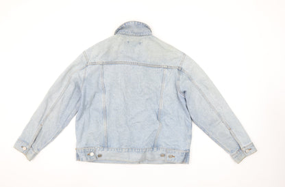 Missguided Petite Women's Blue Denim Basic Jacket Size 8