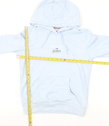 Womens UK Size XS Tommy Jeans Blue Pullover Hoodie