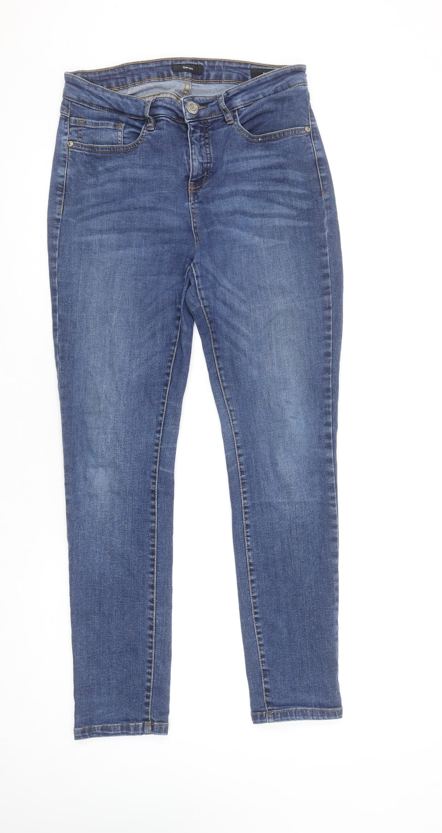 Opus Women's Blue Skinny Stretch Jeans Size 10 Slim Fit Denim
