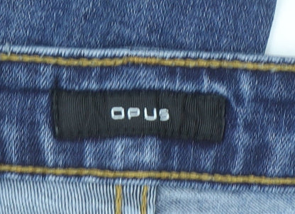 Opus Women's Blue Skinny Stretch Jeans Size 10 Slim Fit Denim