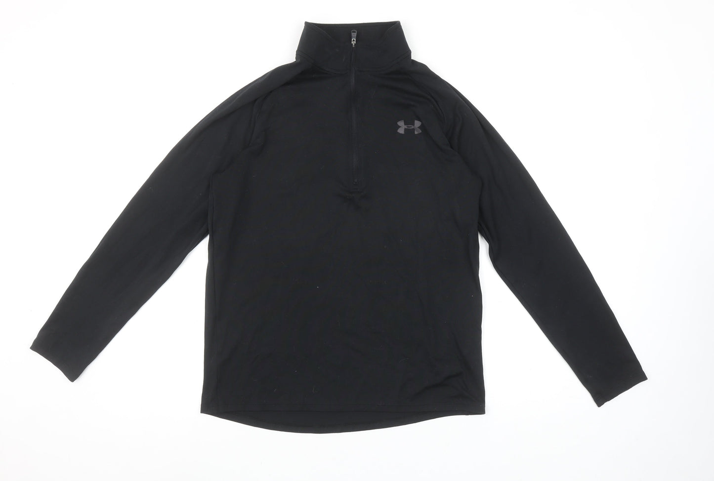 Under Armour Men's Black Small 1/4 Zip Sports Sweatshirt