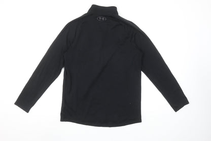 Under Armour Men's Black Small 1/4 Zip Sports Sweatshirt