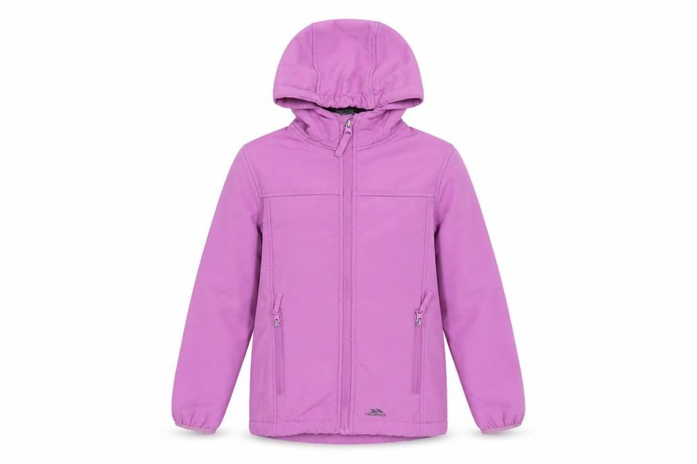 Girls UK Size 5-6 Years Trespass Purple Soft Shell