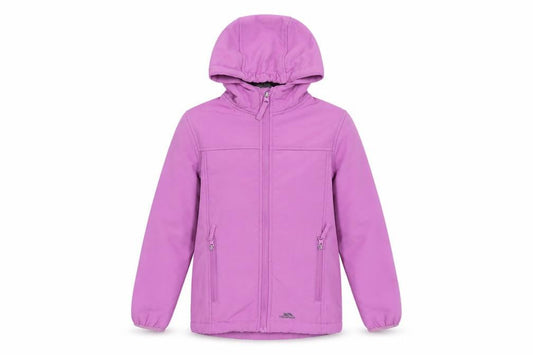 Girls UK Size 5-6 Years Trespass Purple Soft Shell