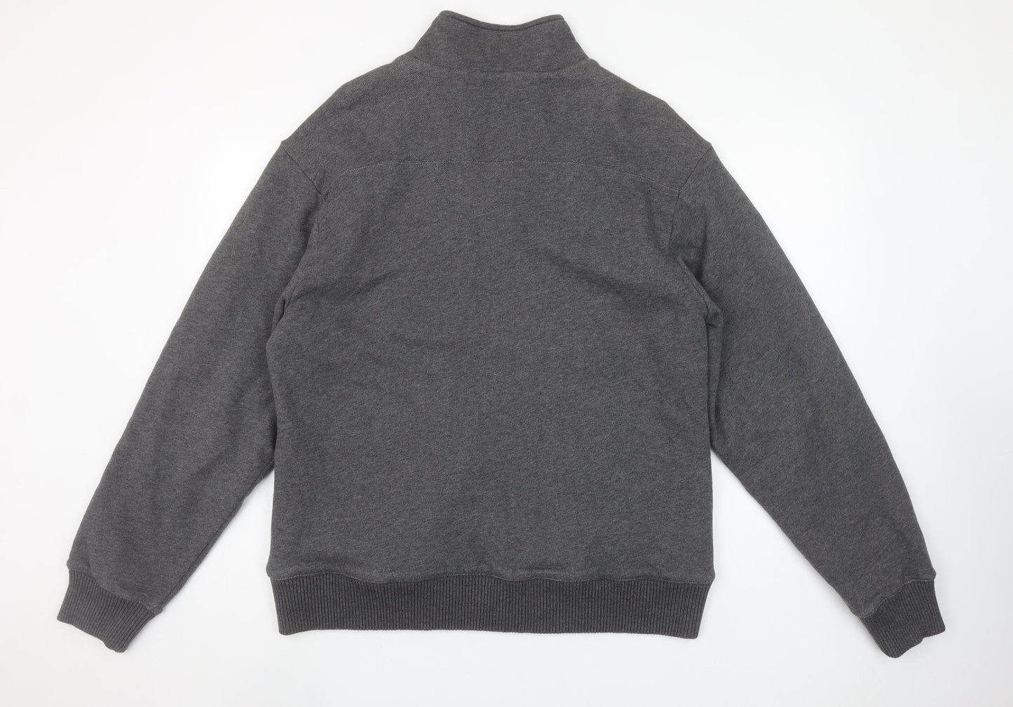 Old Navy Men’s Grey Full Zip Fleece Lined Sweatshirt Size L