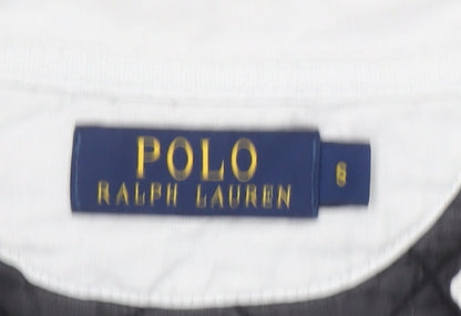 Ralph Lauren Women Black Striped Collared Shirt Dress Size S