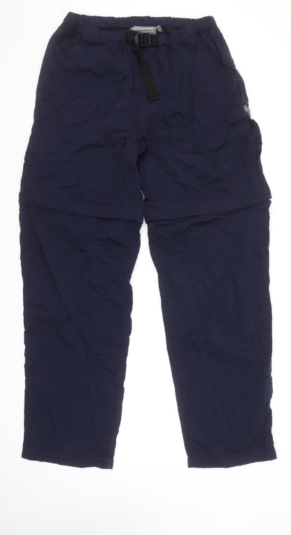 Kathmandu Men's Blue Cargo Convertible Nylon Trousers M