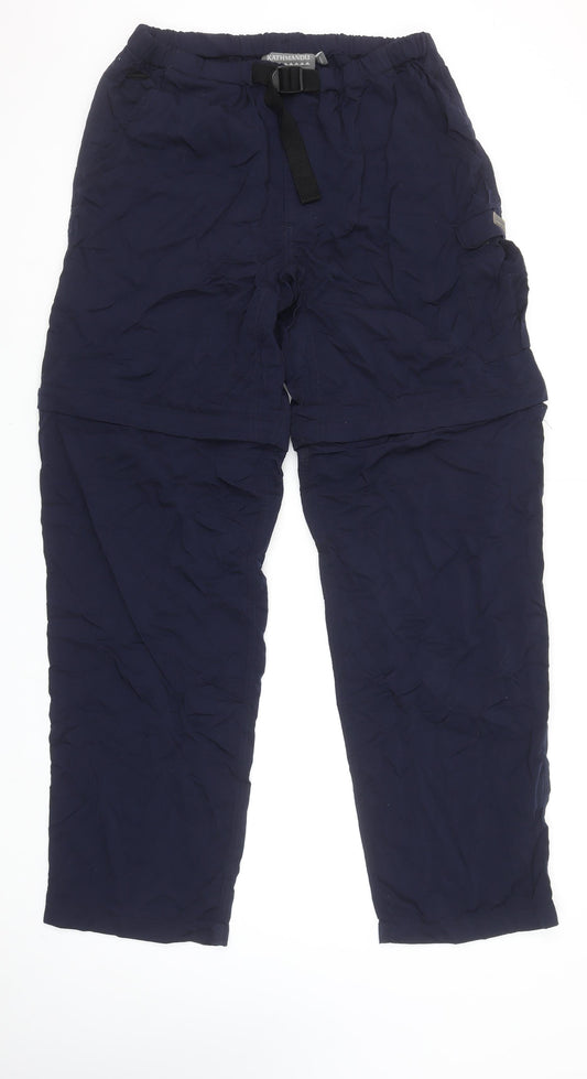 Kathmandu Men's Blue Cargo Convertible Nylon Trousers M
