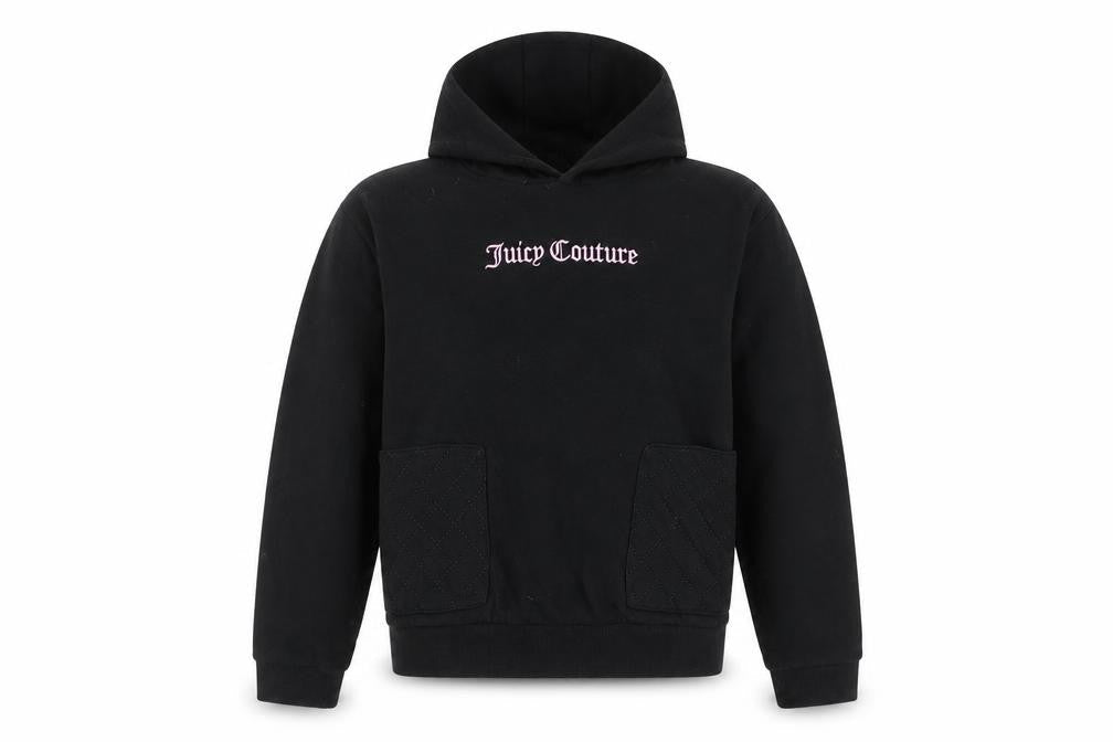 Girls UK Size 14-15 Years Juicy Couture Black Pullover Hoodie