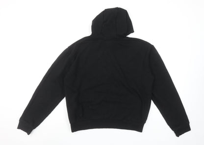 Juicy Couture Girls Black Pullover Hoodie 14-15 Years Logo Fleece