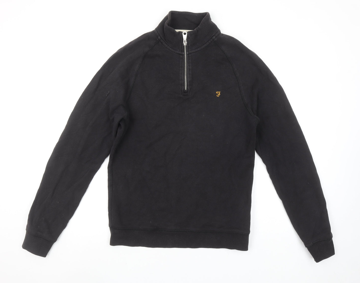 Mens UK Size S Farah Black Henley Sweatshirt