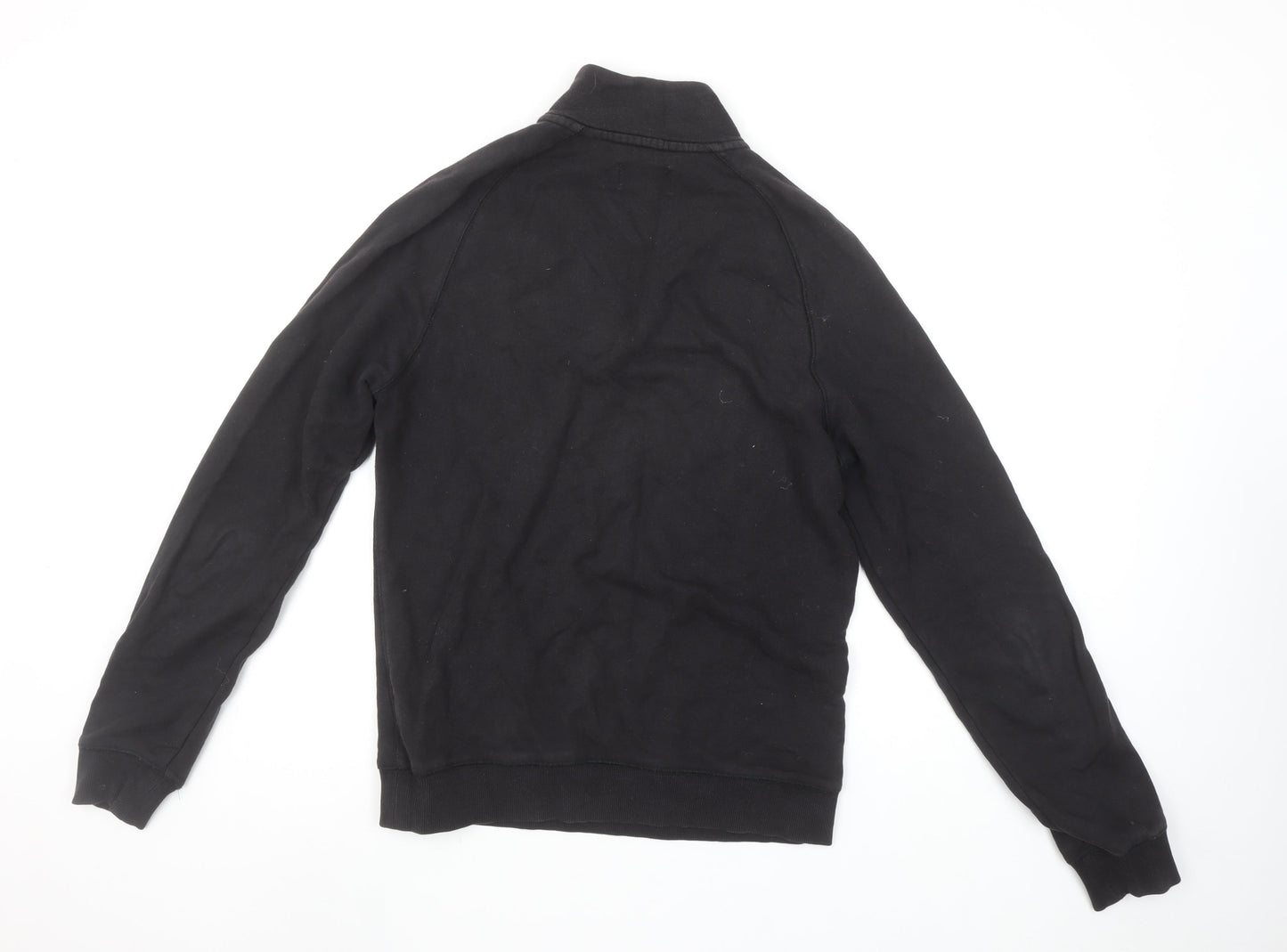 Mens UK Size S Farah Black Henley Sweatshirt