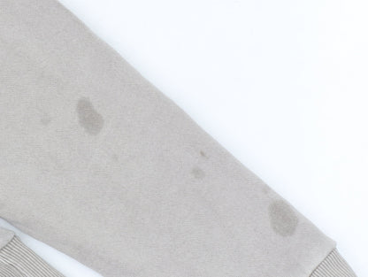 Reebok Women’s Beige Pullover Sweatshirt S Relaxed Fit Casual