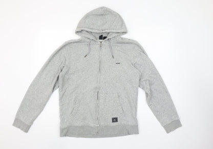 Mens UK Size S O'Neill Grey Full Zip Hoodie