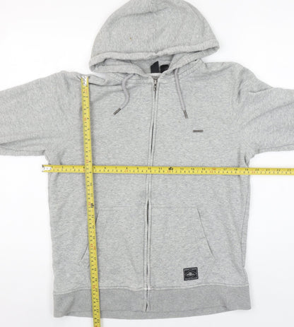 Mens UK Size S O'Neill Grey Full Zip Hoodie