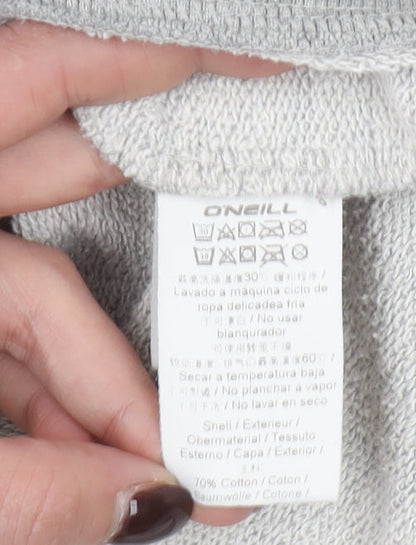 Mens UK Size S O'Neill Grey Full Zip Hoodie