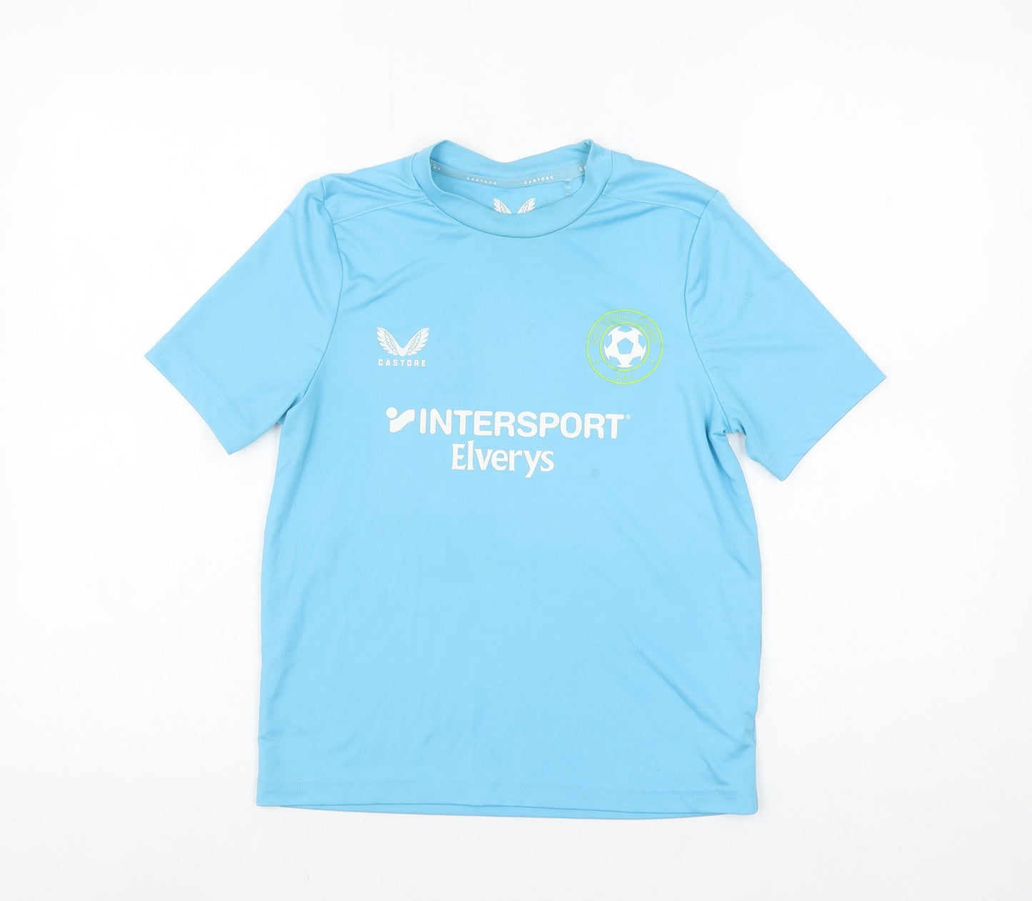 Castore Boys Blue Football Jersey T-Shirt Size 146cm Sportswear