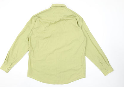 Woods & Gray Men's Green Long Sleeve Button-Down Shirt Size 15.5 Regular Fit