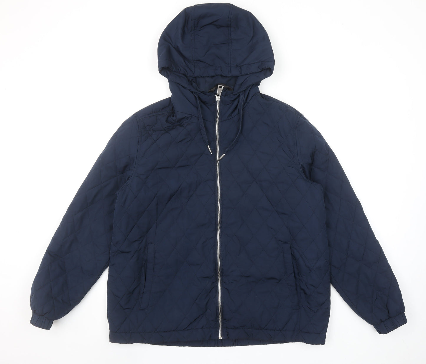 St. Bernard for Dunnes Stores Navy Quilted Hooded Jacket Medium Women’s