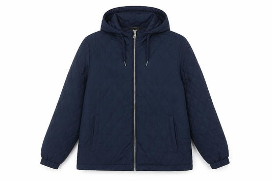 St. Bernard for Dunnes Stores Navy Quilted Hooded Jacket Medium Women’s