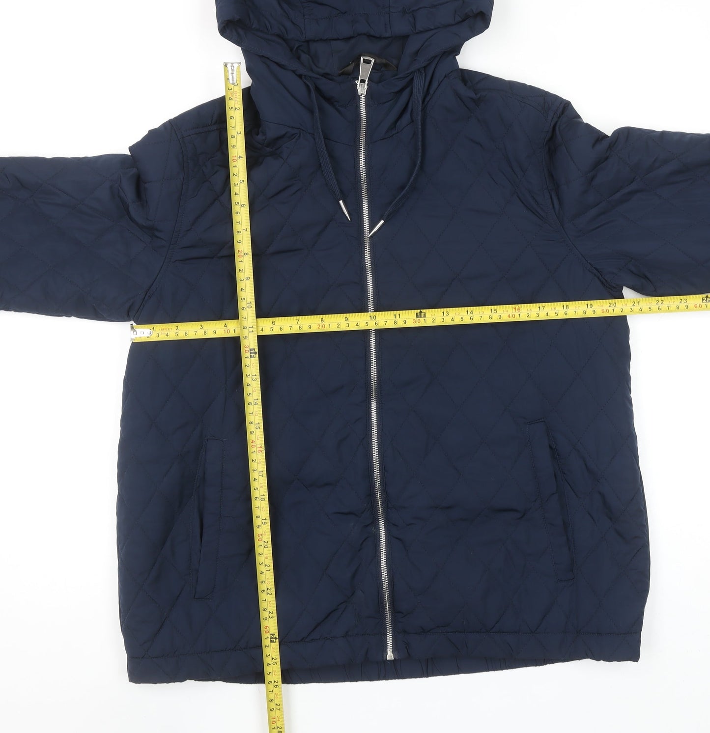 St. Bernard for Dunnes Stores Navy Quilted Hooded Jacket Medium Women’s