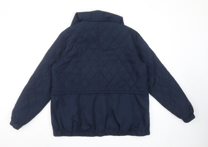 St. Bernard for Dunnes Stores Navy Quilted Hooded Jacket Medium Women’s