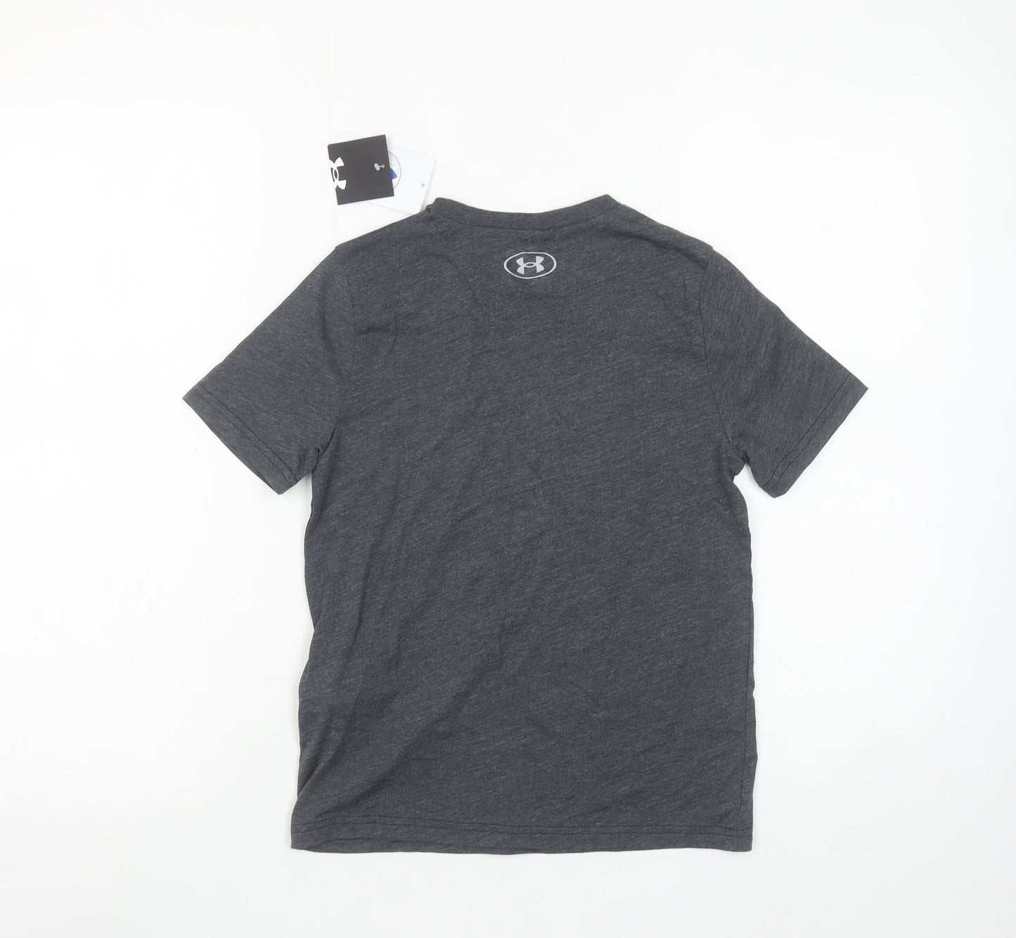Under Armour Boys Grey Short Sleeve Sports T-Shirt 7-8 Years