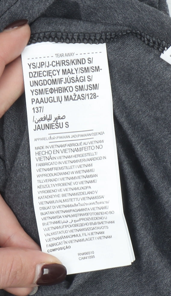 Under Armour Boys Grey Short Sleeve Sports T-Shirt 7-8 Years