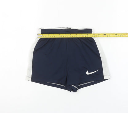 Nike Boys Blue Dri-FIT Athletic Shorts XS 6-8 Years Quick Dry Sportswear