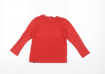 Marvel Boys Red Spider-Man Long Sleeve Crew Neck T-Shirt 5-6 Years