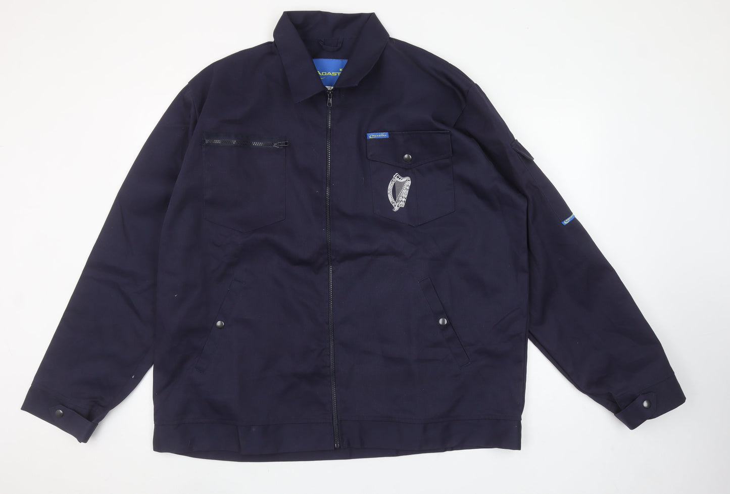 Adastra Men's Blue 2XL Workwear Zip Jacket with Logo Detail