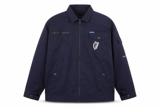Adastra Men's Blue 2XL Workwear Zip Jacket with Logo Detail