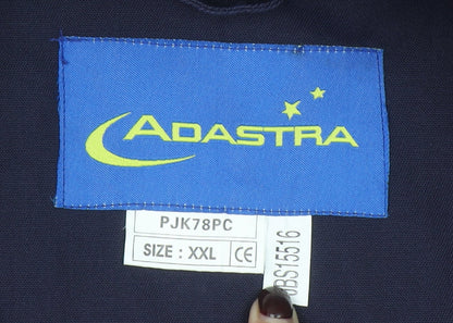 Adastra Men's Blue 2XL Workwear Zip Jacket with Logo Detail