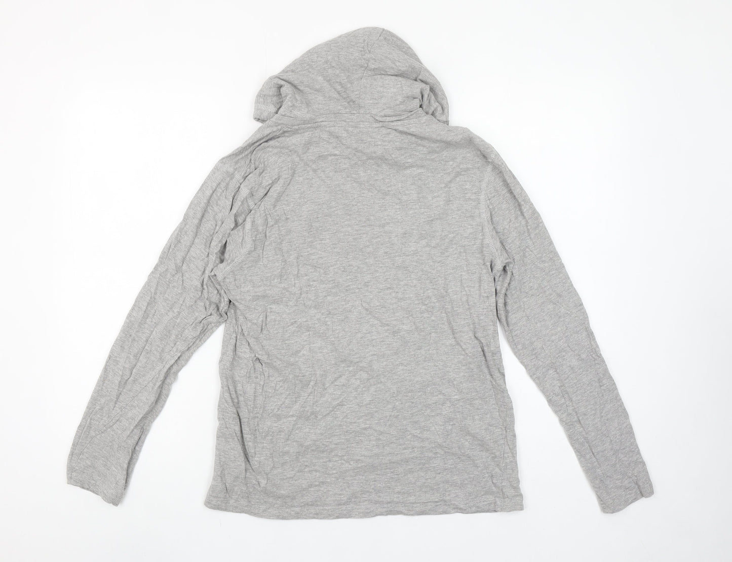 Brave Soul Men's Grey Pullover Hoodie Small Lightweight Cotton