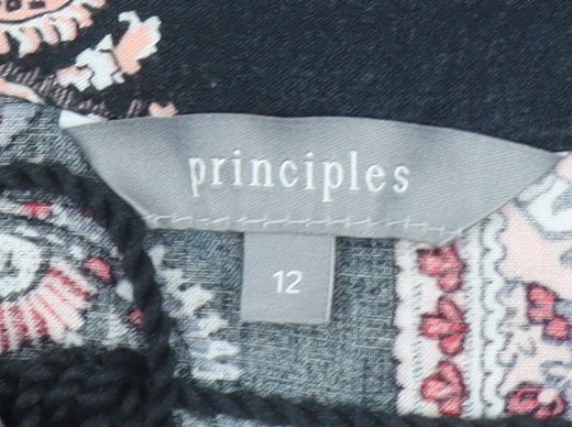 Principles Womens Multicoloured Paisley Viscose Tunic Blouse Size 12