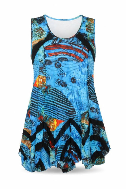 Purple Rose Women’s Multicoloured XL A-Line Sleeveless Summer Chiffon Dress