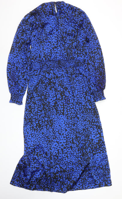 Friends Like These Women’s Blue Animal Print Midi Shift Dress UK 10