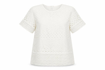 Womens UK Size M Michael Kors Ivory Tunic Blouse