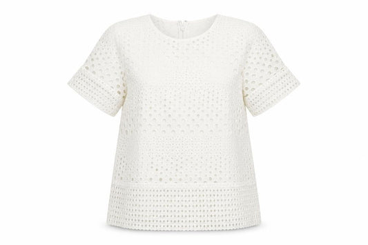 Womens UK Size M Michael Kors Ivory Tunic Blouse