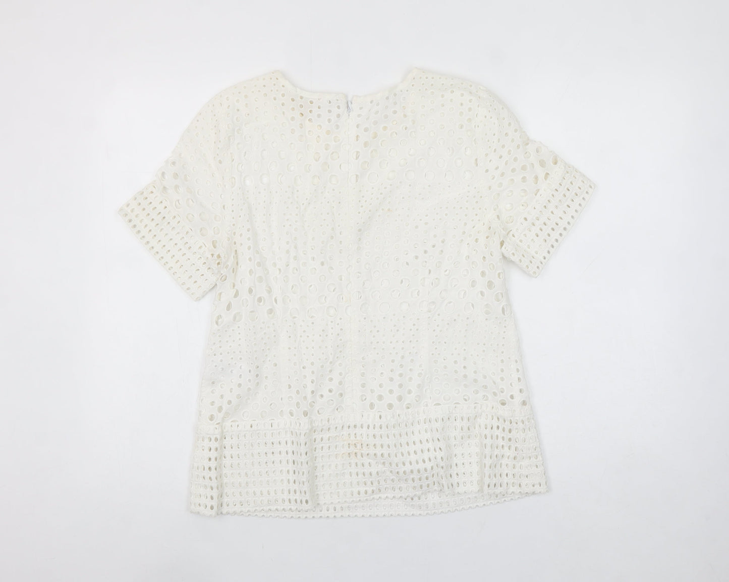 Womens UK Size M Michael Kors Ivory Tunic Blouse