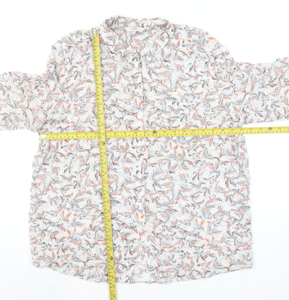 Next Women’s Multicoloured Floral Viscose Blouse UK 18 Long Sleeve Casual