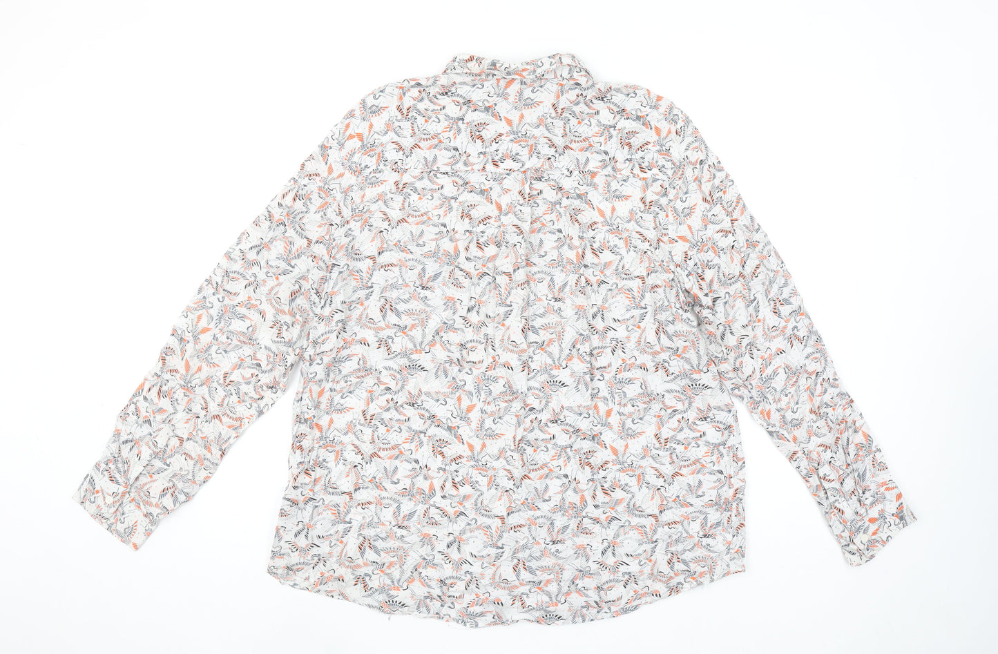 Next Women’s Multicoloured Floral Viscose Blouse UK 18 Long Sleeve Casual